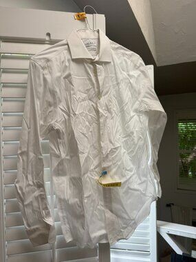 Great condition men's button down white shirt for events